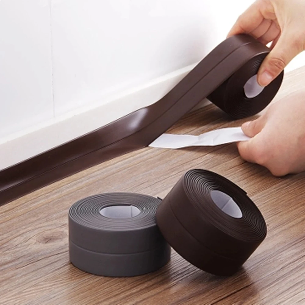 

Kitchen Ceramic Adhesive Sticker Waterproof Anti Moisture Sink Bathroom Wall Corner Line Pvc Sticker Stickers 3.8 * 320 Cm