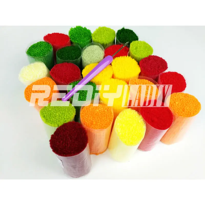 Набор крючков для ковра сделай сам акриловая пряжа вышивка коврик пола модная