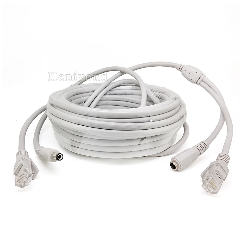Сетевой кабель системы видеонаблюдения RJ45 CAT5/CAT 5e Cable + 18AWG удлинитель питания