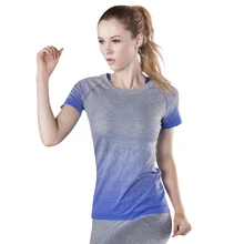 Спортивный топ, женская рубашка для йоги, одежда для фитнеса, футболка с коротким рукавом для бега и спортзала, дышащая майка для йоги, женская спортивная рубашка
