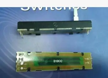 73 мм слайд с прямым валом потенциометры B10KX2 15 5 шт./лот Бесплатная доставка|slides|slide