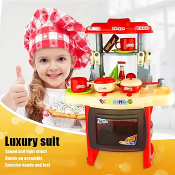 

Hot Selling Children Cute Kitchen Cooking Toy Kit DIY Mini Food Toys Pretend Play House Miniature Cookware