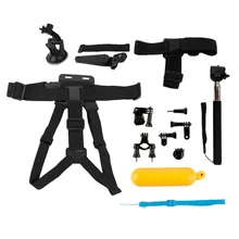 13pcs Basic Universal Action Sports Cameras Set Accessories Kits Tools for Go Pro Camera Pro Light Weight Accessories