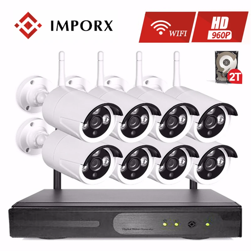 960P Plug and Play 8CH Wireless NVR Kit 8PCS 1.3MP Wifi CCTV Security System IR Night Vision IP Camera Outdoor Surveillance Kit 960P Plug and Play 8CH Wireless NVR Kit 8PCS 1.3MP Wifi CCTV Security System IR Night Vision IP Camera Outdoor Surveillance Kit