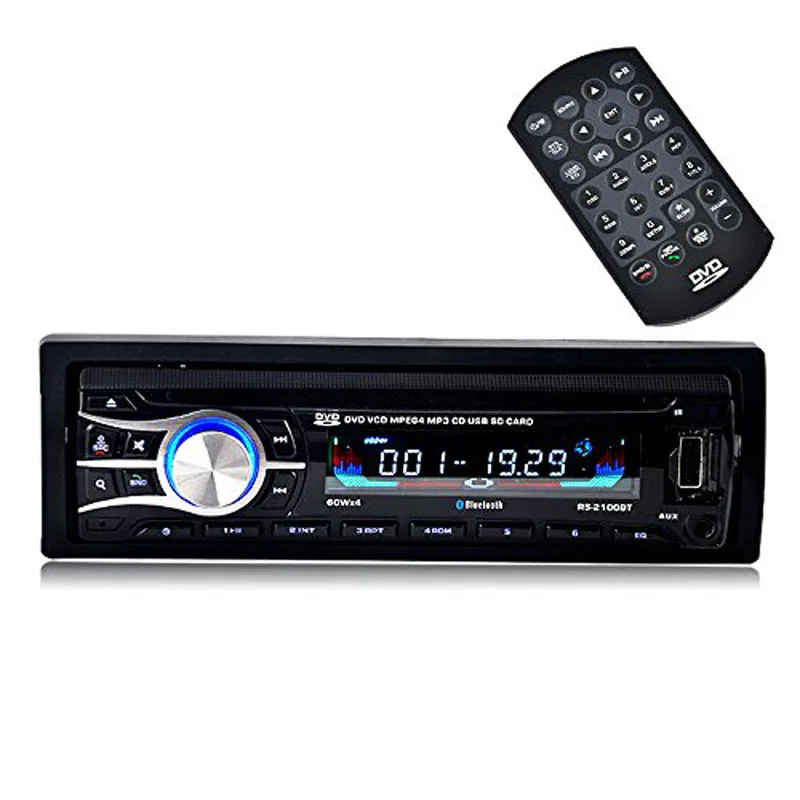 Wireless Remote Single DIN Universal fix panel Car Stereo CD DVD MP3