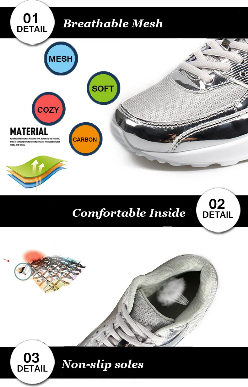 Fashion 2019 Casual Shoes Woman Summer Comfortable Breathable Mesh Flats Female Platform Sneakers Women Chaussure Femme (2)