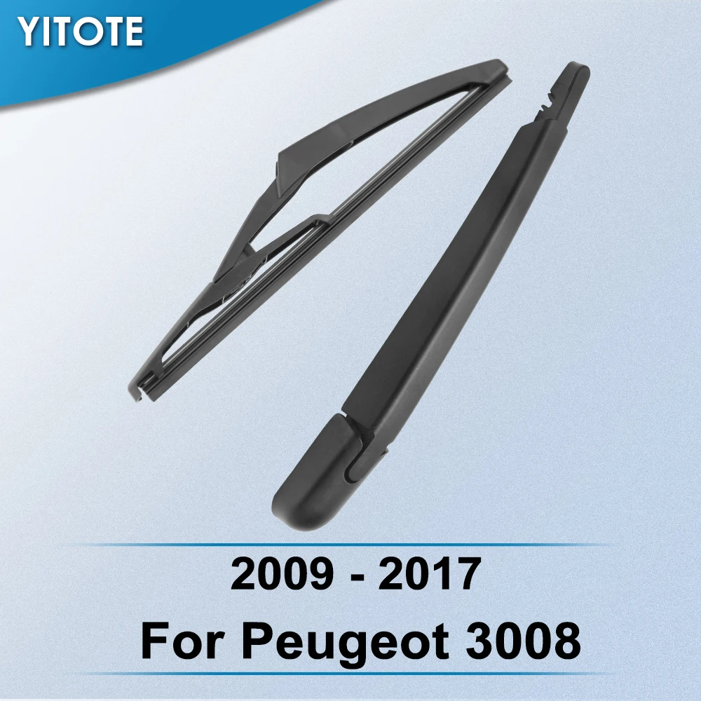YITOTE Rear Wiper & Arm for Peugeot 3008 2009 2010 2011 2012 2013 2014