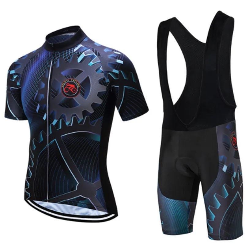 

2019 Teleyi Summer Cycling Jersey Set roupa ciclismo Sport Bicycle Jersey Mens ropa Cycling Clothing hombre Short Bike Jersey