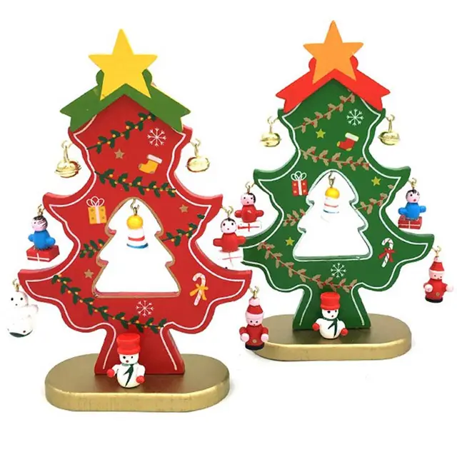 hoomall wooden christmas tree decorations with pendants table desk santa claus snowman christmas ornaments navidad new - Wooden Christmas Tree Decorations hoomall wooden christmas tree decorations with pendants table desk santa claus snowman christmas ornaments navidad new - Wooden Christmas Tree Decorations