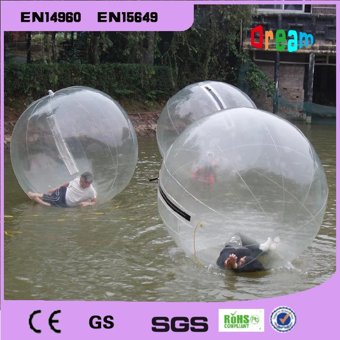 2.0m Dia Clear Inflatable Water Walking Ball/ Water balloon/Zorb Ball
