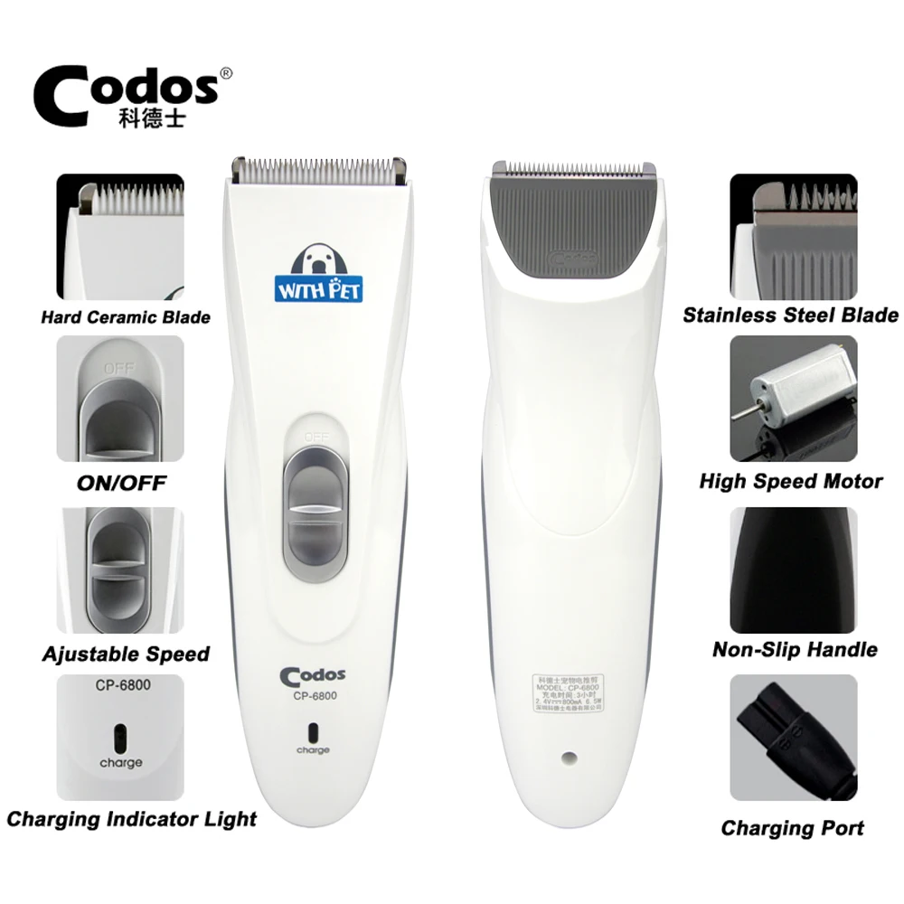 Professional Codos CP 6800 Pet Electric Trimmer Grooming Haircut Shaver