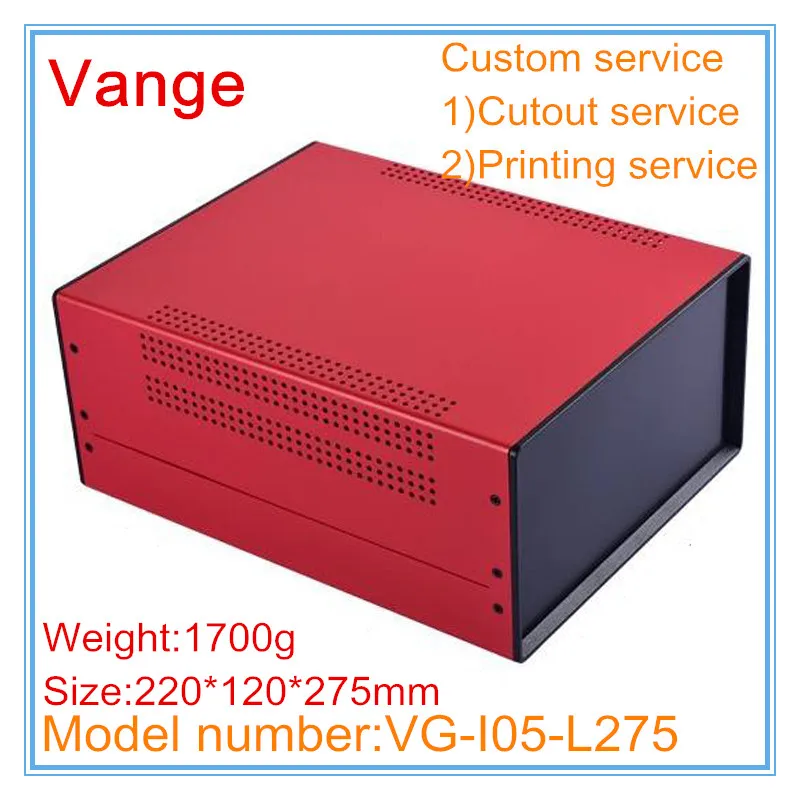 1 шт./лот проектная коробка из листового металла 220*120*275 мм Железный корпус ABS пластиковые панели распределительная коробка оболочка для оборудования электропитания
