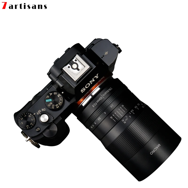 7artisans 60 мм f2. Макрообъектив с увеличением 8 1:1 подходит для крепления Canon EOSM eosd E Fuji M43 nikon z