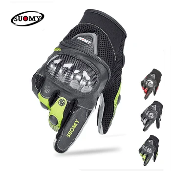 

SUOMY Motorcycle Gloves Motorbike Unisex Full Finger Glove Moto Gloves Fashionable Outdoor Racing Sport Glove Motocross Gloves