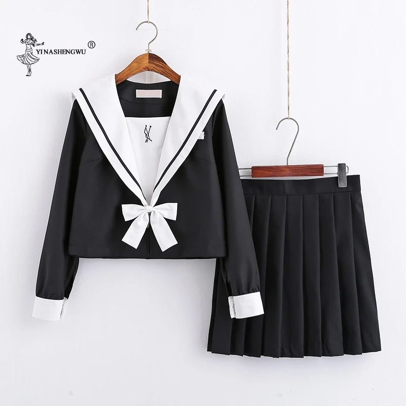 Japanese Korean Sailor Suit Version Short Skirts School Girl Jk Uniform Pleated Skirt School Uniform Cosplay Student Jk Academy