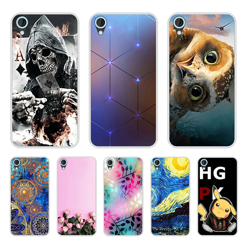 

Cover Case For HTC Desire 820 Soft Silicone TPU Fashion Pattern Painted Back Cover For HTC Desire 820 Phone Cases