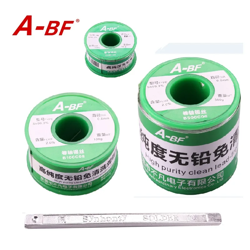 A BF Lead Free Core Solder Wire Sn99.3 Cu0.7 soldering iron melting