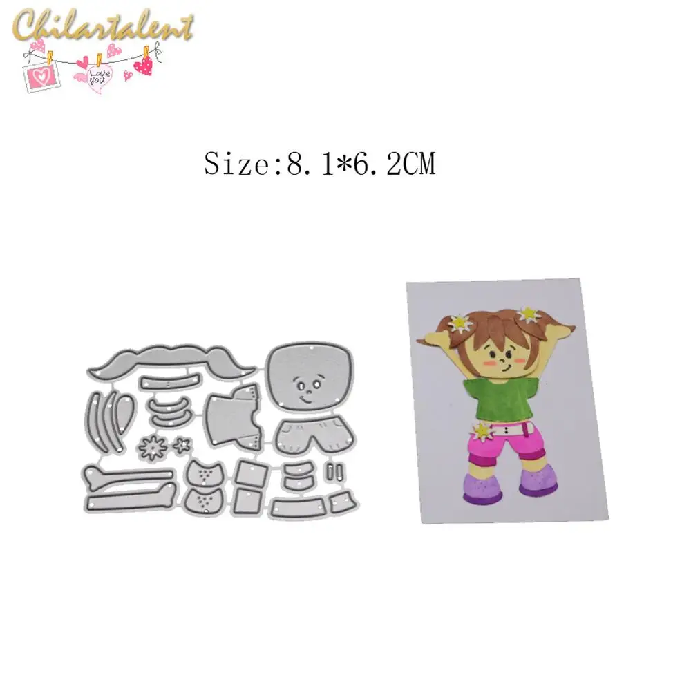 

Dancing Girl Metal Cutting Dies Stencils For DIY Scrapbooking Embossing Paper Cards Die Cuts Photo Album Making Craft dies cut