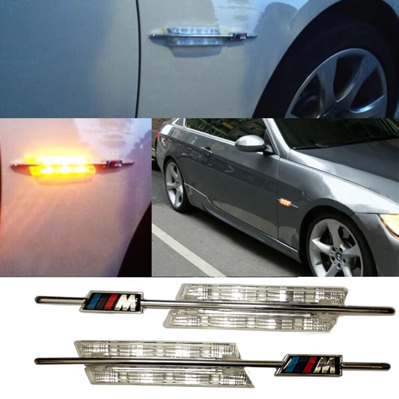 Smoke M indicator LED Side Marker Light Turn Signals For BMW E90 E91