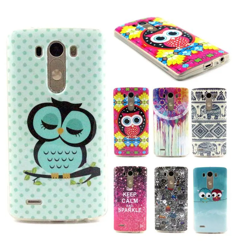 Buy Cartoon Owls Animal Soft TPU Gel Case for LG G3