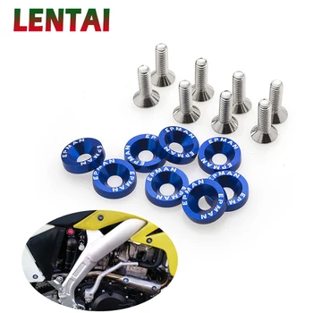 

OVERE 10Pcs Car modified screw gaskets Colorful styling For Subaru Impreza XV Hyundai Solaris tucson creta Kia Rio K2 Ceed