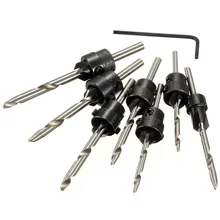 New Useful 7pcs/lot Countersink Drill Bit Drill Press Set Reamer Woodworking 5-12# Flute Chamfer 3mm-6mm Carpentry DIY New Useful 7pcs/lot Countersink Drill Bit Drill Press Set Reamer Woodworking 5-12# Flute Chamfer 3mm-6mm Carpentry DIY
