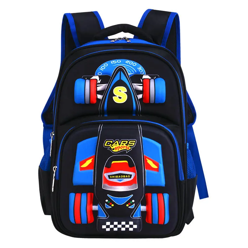 

3D Racing car orthopedics school bags for Boy Girl Children waterproof School bag Teenager Schoolbags Kids Student Backpacks