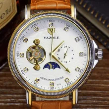 Automatic Mechanical Watch Men Alloy Waterproof Moon Phase Tourbillon Watches Mens Fashion Luxury Brand Business Wristwatch Automatic Mechanical Watch Men Alloy Waterproof Moon Phase Tourbillon Watches Mens Fashion Luxury Brand Business Wristwatch