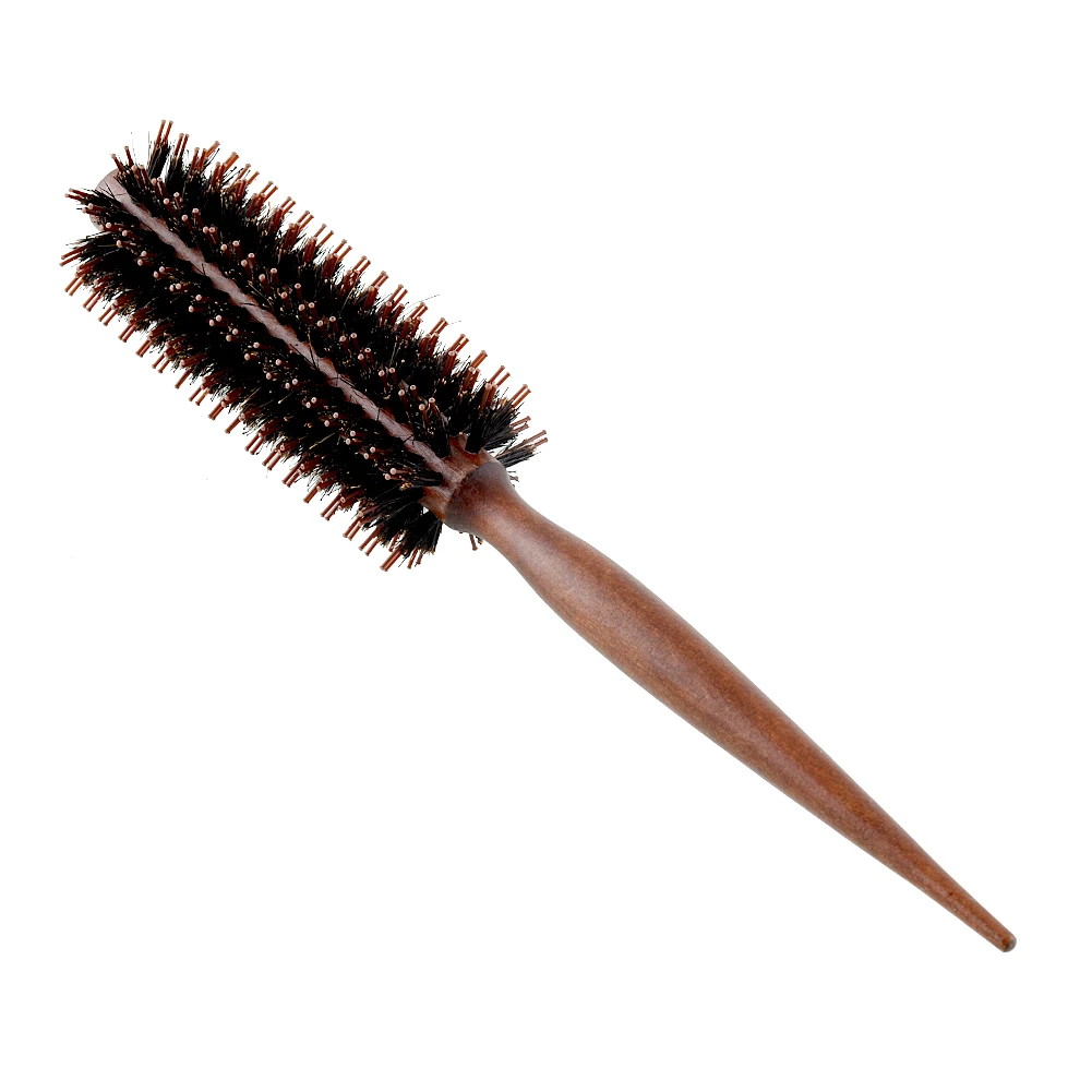 

New Arrival Protective Curly Hair Comb Radial Round Brush Wood Handle Anti-static Hairdressing For Salon/Home