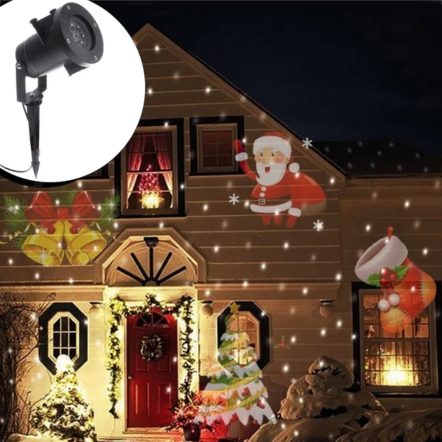 Projection Projector Light Laser Outdoor Spotlight Lamp For Projection Projector Light Laser Outdoor Spotlight Lamp For Christmas Holiday Party Landscape Garden Decor 12 Patterns