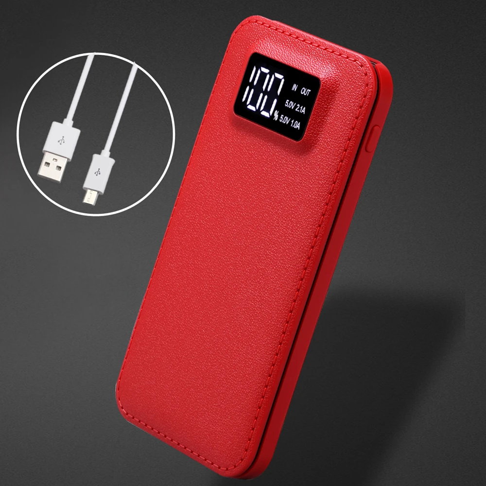 

Power bank Portable backup Charger 20000mAh Quick Powerbank 2 USB LCD For mobile Phones For xiaomi mi iphone