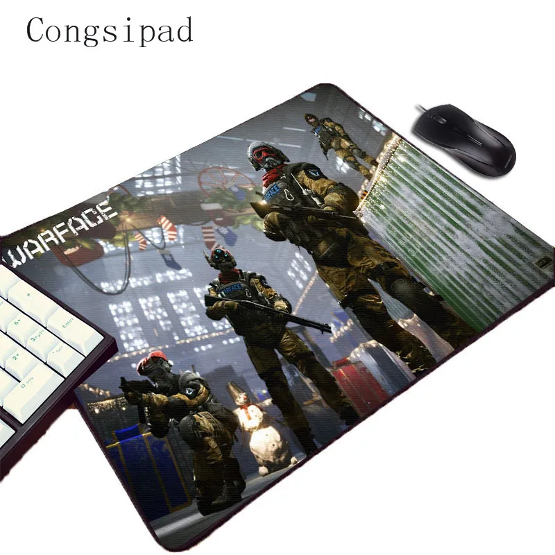 Congsipad Горячие видео игры Warface крутой шаблон коврик для мыши популярных Fps геймеров