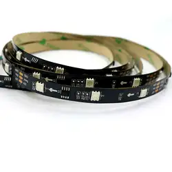 1 м/шт. 30 светодиодный s/m WS2811 светодиодная цифровая полоса 12 В 5050 SMD RGB цифровая гибкая лента Ambilight, Белый/Черный PCB, IP20/IP65/IP67