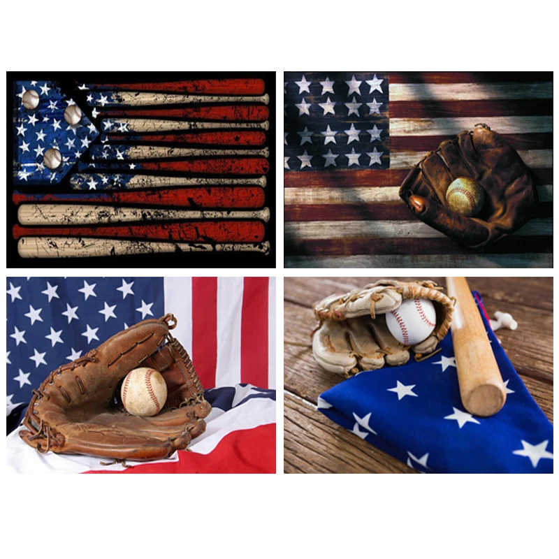 

Full Drill Square/Round Glory Baseball Flag Diamond Painting Kit - 5D DIY Cross Stitch Rhinestone Mosaic