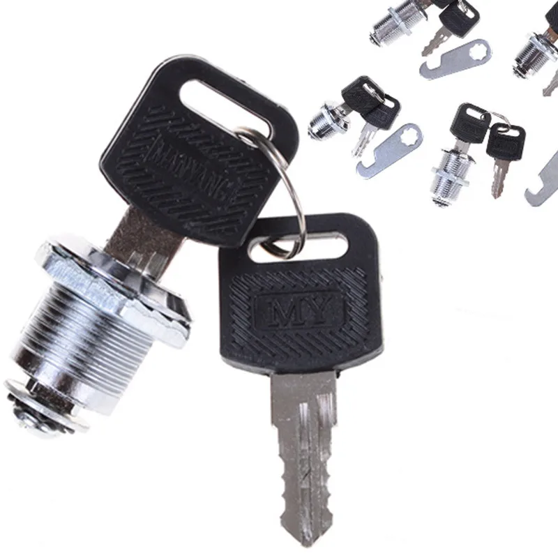 High Quality DIY Cabinet Tools 16mm 20mm 25mm 30mm Cam Lock Mail Box File Cabinet Desk Drawer Lock with 2 Keys