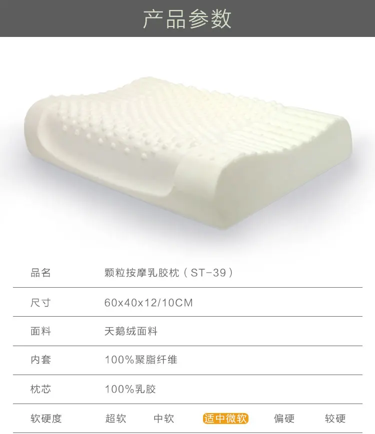 Ортопедическая подушка из натурального латекса для шеи, Ортопедическая подушка для кровати, постельные принадлежности, массажные подушки в форме волны