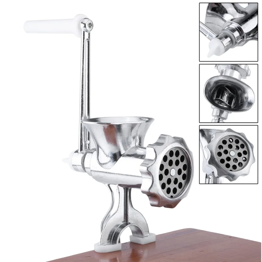

Heavy Duty Hand Operated Meat Mincer Grinder Kitchen Beef Manual Sausage Clamp for Home Use or Commercial