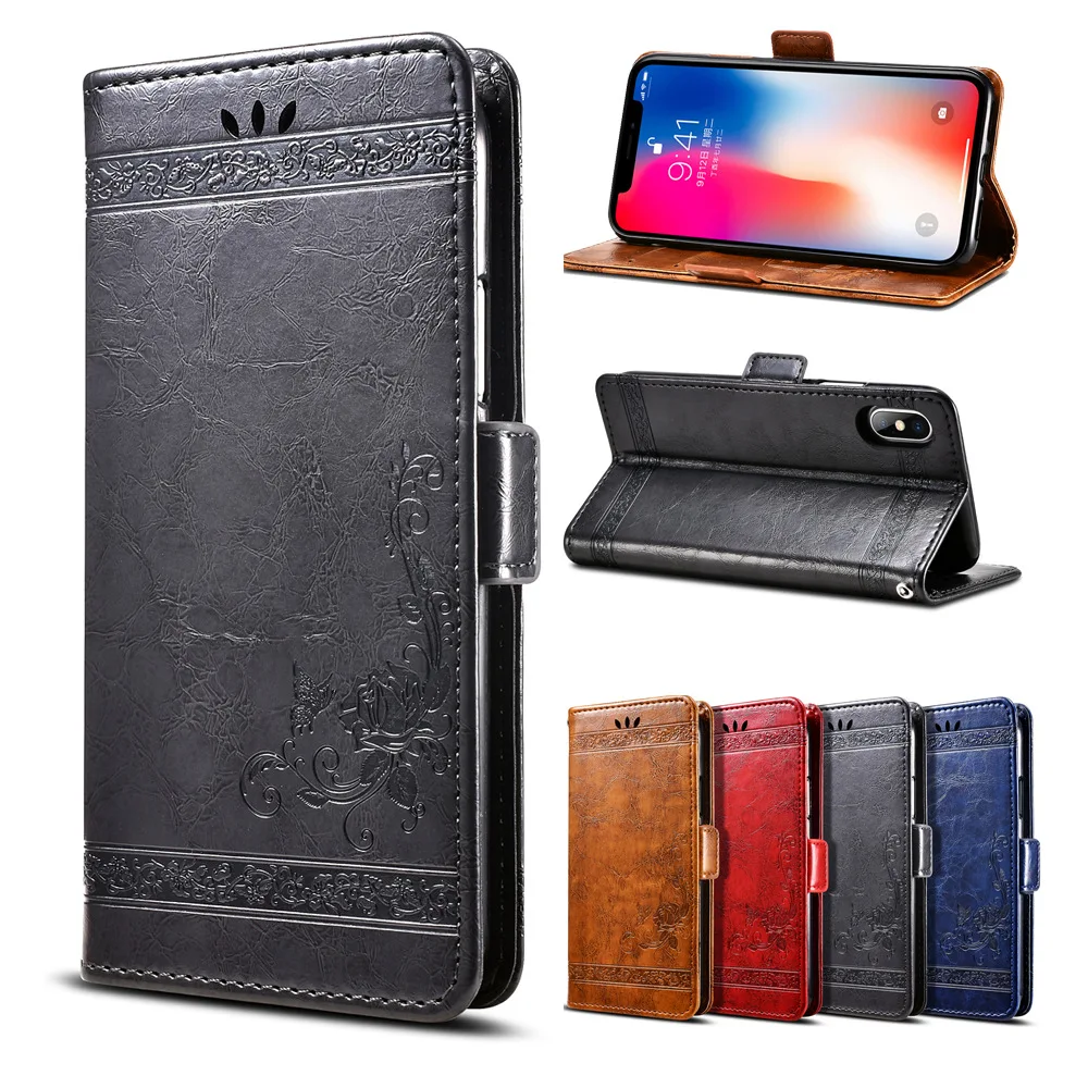 100 шт./лот Ретро вощеный кошелек кожаный чехол для WIKO View 2 Max Pro Go Sunny Lenny 5 Tommy Jerry 3 4 XL