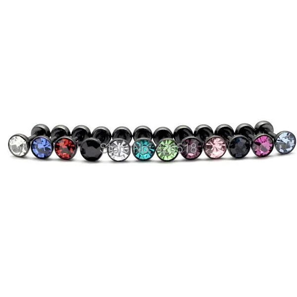 Серьги гвоздики из титановой стали 4 5 мм 12 цветов|earrings lock|earrings applescrew tip |