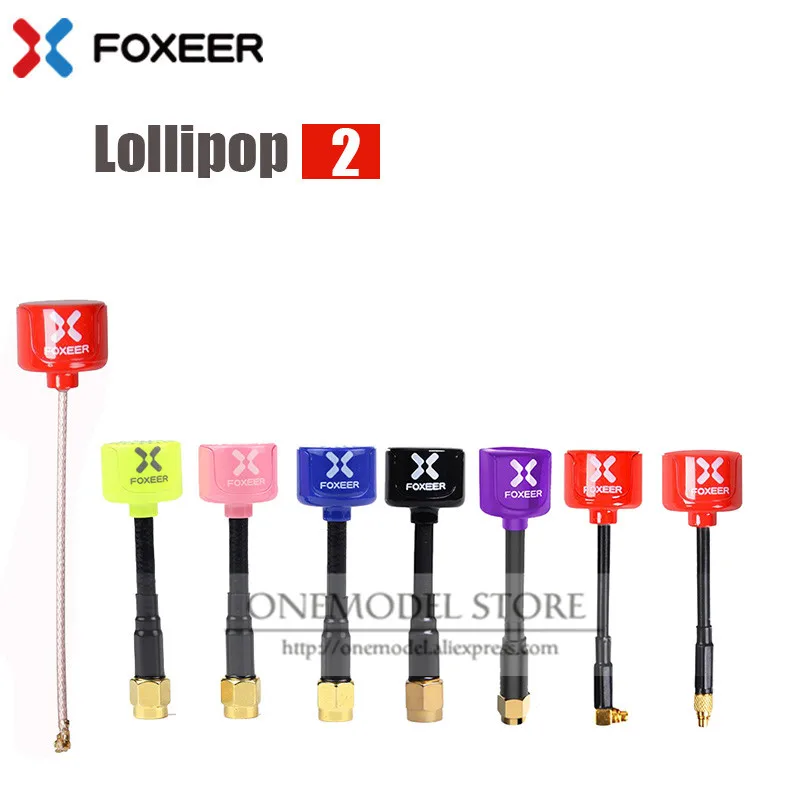 Антенна Foxeer Lollipop 2/5 8G 59 мм антенна RHCP FPV 7 2 дБи на SMA/RP-SMA/forthmmcx/AngleMMCX/UFL/мини g для FpV шт.