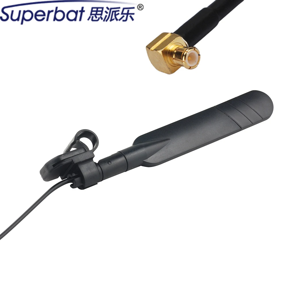 

Superbat 850-960/1710-2170MHz 5dbi 3G/GSM Mobile Phone Laptop Blade/Clip Aerial Booster Antenna MCX Male RA for Huawei Erricson