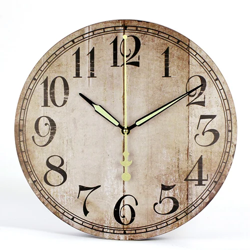 Антикварные короткие большие настенные часы винтажный бесшумный дизайн прочные кухонные Офисные Часы для гостиной декоративные часы для домашнего декора настенные часы - Цвет: style 3