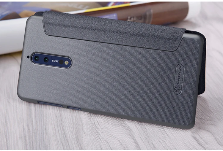 Nillkin для Nokia 8 чехол флип искусственная кожа и пластик PC чехол для Nokia8 противоударный защитный щит ультратонкий
