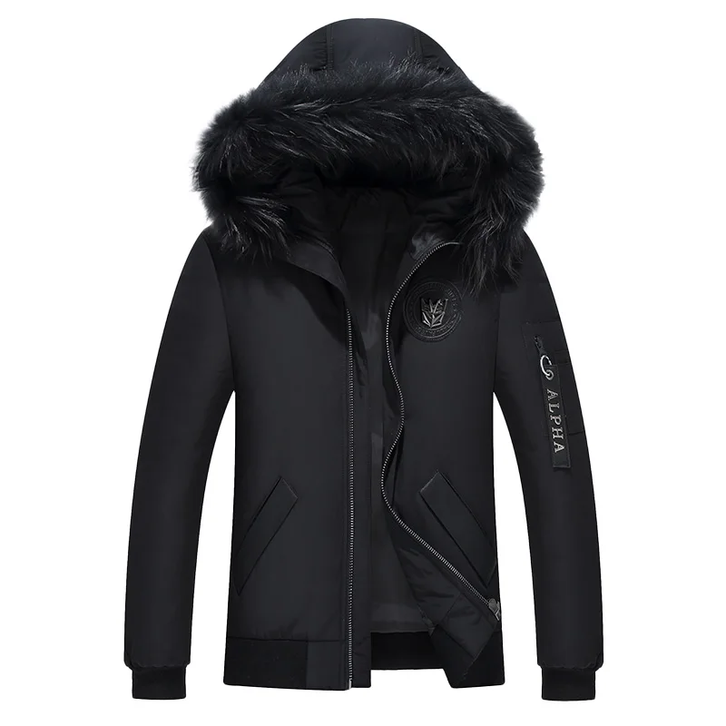 2018 Brand white duck down feather jacket men Hornor Shiny Winter