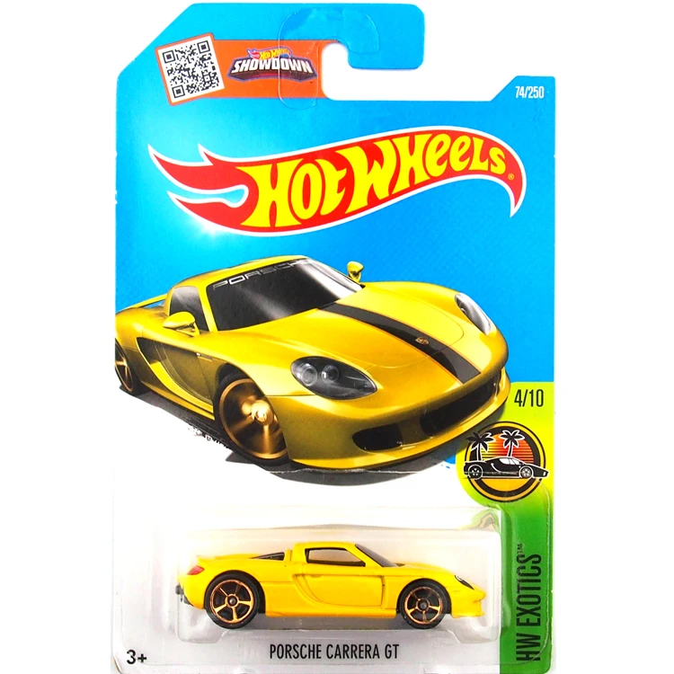 Горячие колеса 1: 64 Автомобиль 2016 PORSC. H.E Carrera GT Коллекционная серия металлические