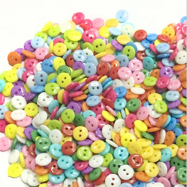 Buy 200PCS Mixed Colors 6mm Plastic Snap Button Cover