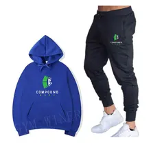 Хип-Хоп Уличная брендовая Толстовка+ спортивные штаны Спортивная одежда с принтами Мужская толстовка хип-хоп мужской пуловер с капюшоном одежда