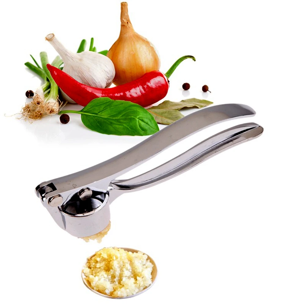 Stainless Steel Ginger Garlic Peel Hand Squeeze Juicer Press Kitchen