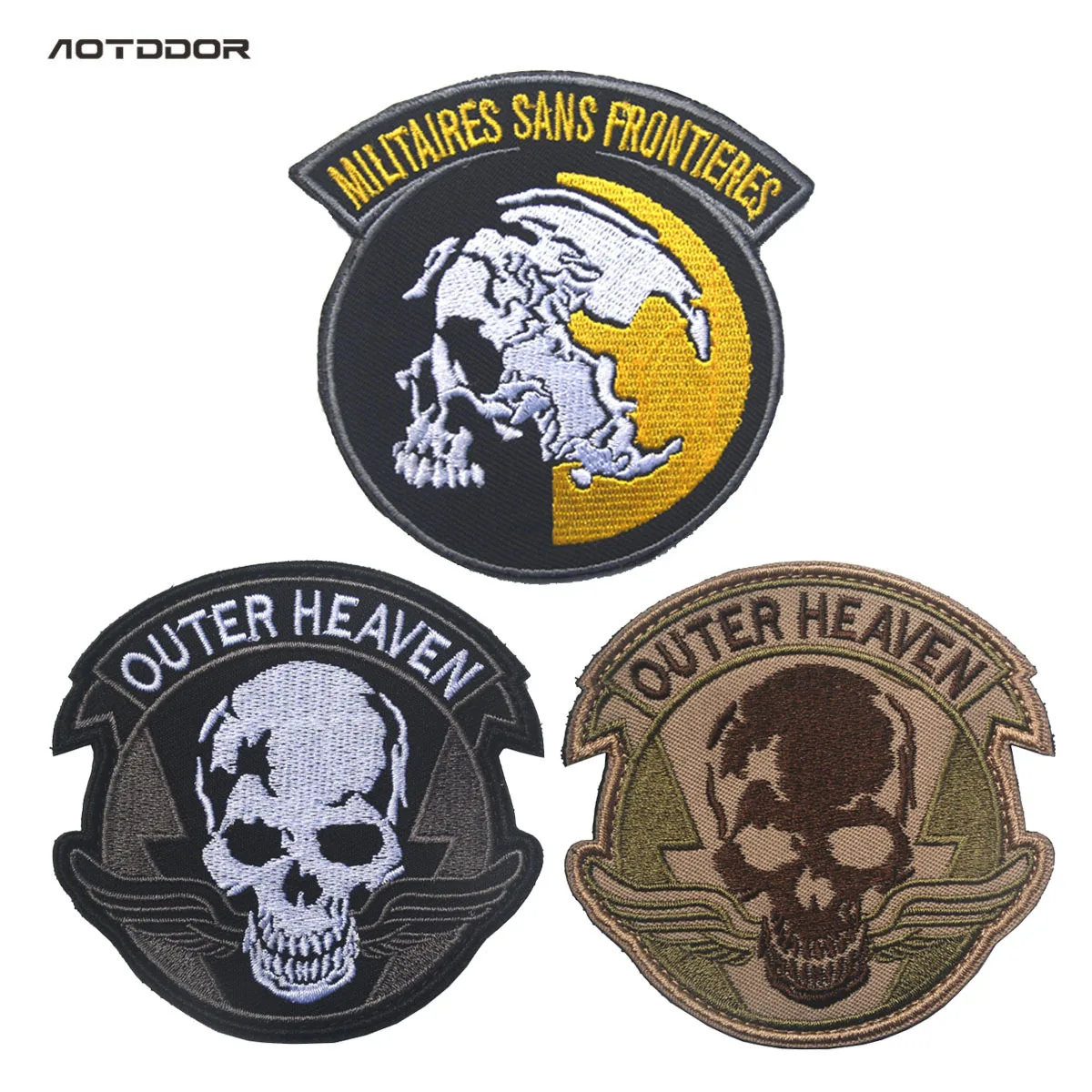 MGS знак мира ходунки оборудование внешнее небо вышивка повязки патчи|armband patch|peace