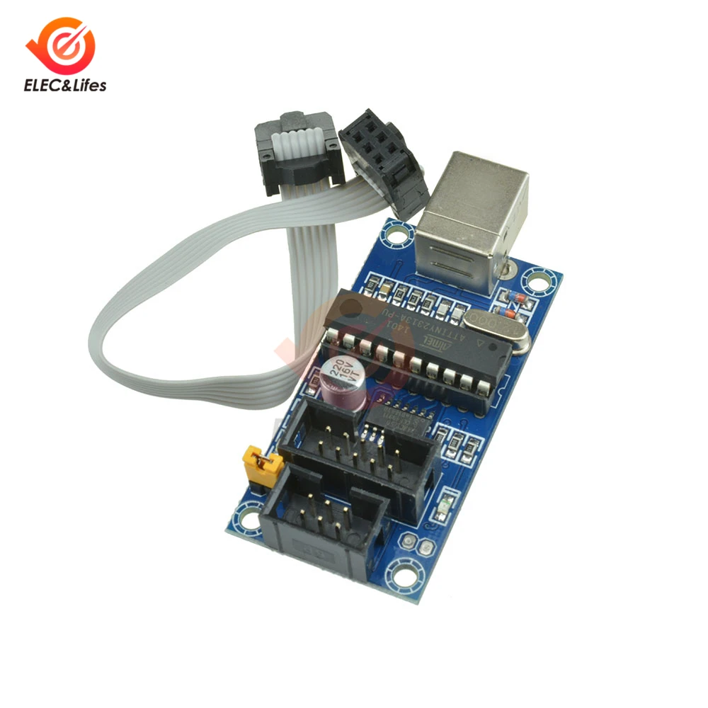 USBTINYISP AVR ISP download cable USB Programmer Bootloader For Arduino IDE UNO R3 Atmega2560+ 10 pin Programming Wire